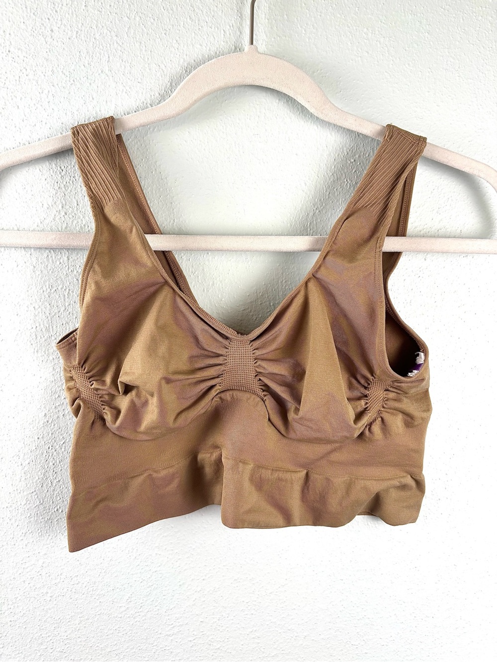 Yitty Nearly Naked Tan Shapewear Midi Bra, Size 3X/4X